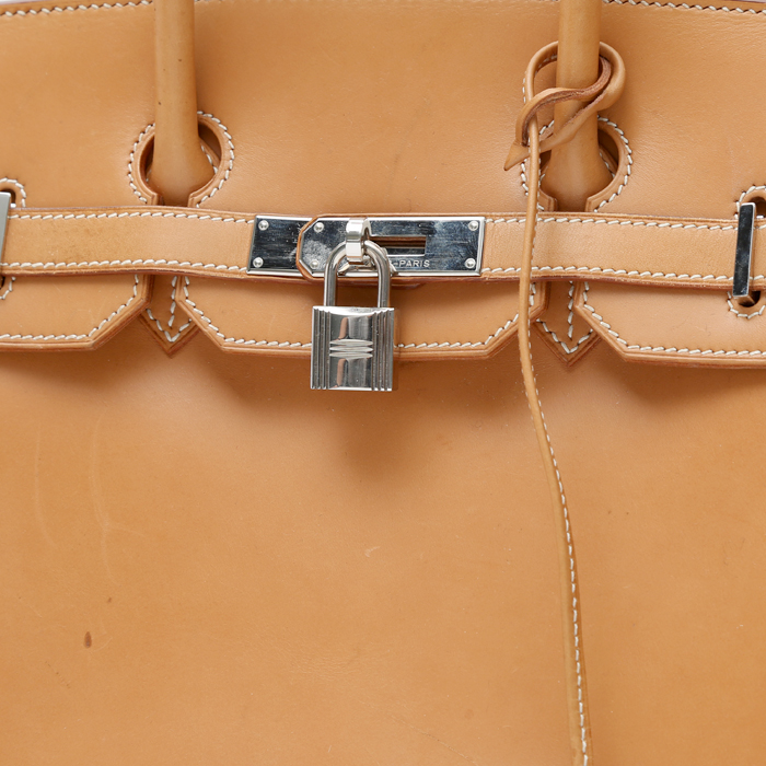 Hermès  Birkin 35 cm handbag  natural leather - Detail D1