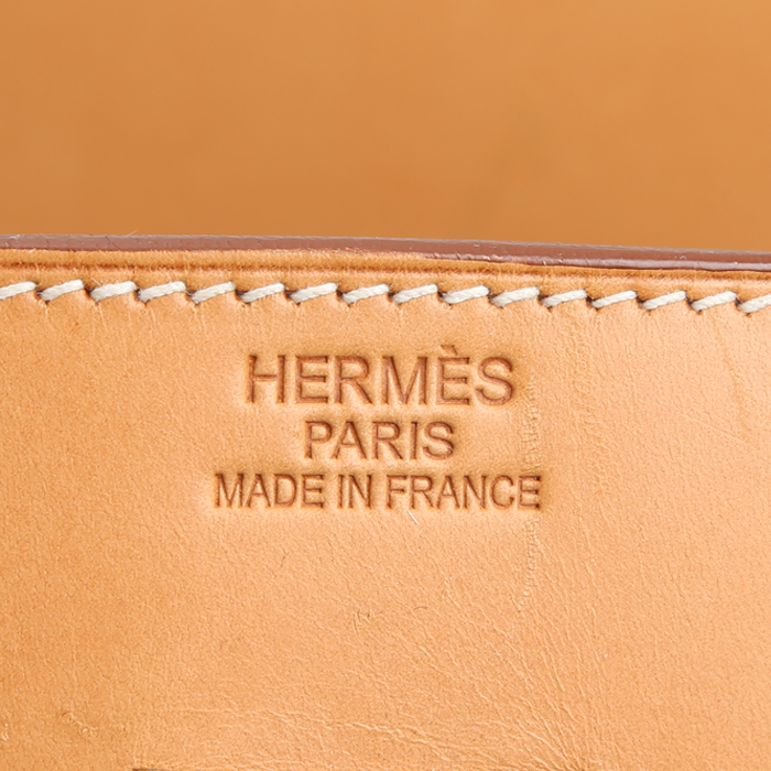 Hermès  Birkin 35 cm handbag  natural leather - Detail D4