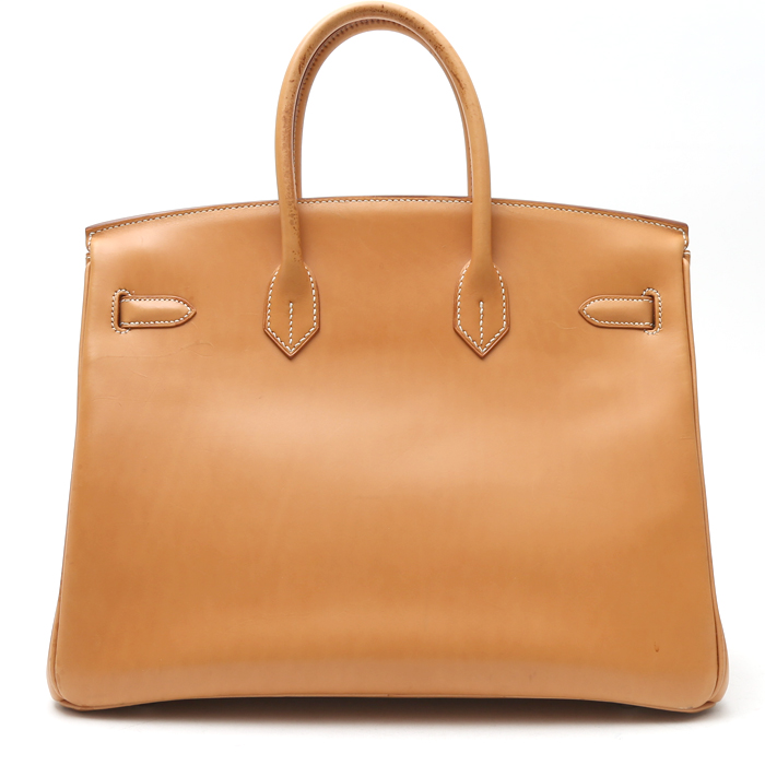 Sac à main Hermès  Birkin 35 cm en cuir naturel - Detail D8