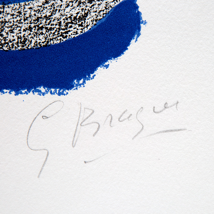 Georges Braque, "Tir à l'arc", lithograph in colors on paper, signed, annotated HC, of 1960