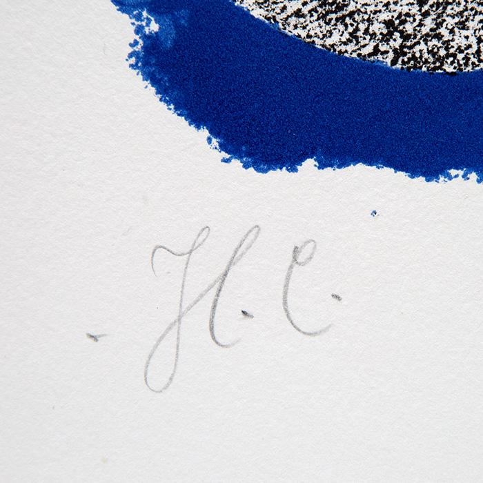 Georges Braque, "Le Tir à l'Arc", lithographie sur papier, signée et annotée HC, de 1960 - Detail D3