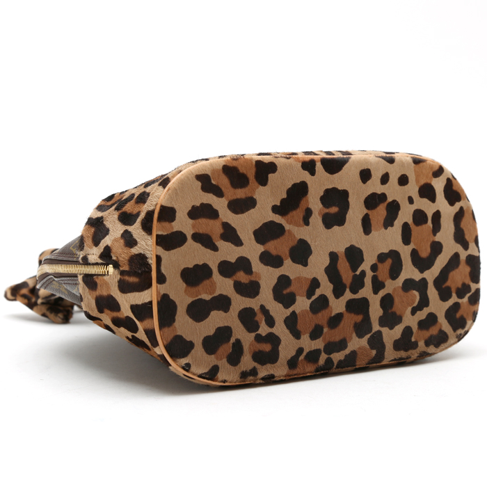 Louis Vuitton  Alma Editions Limitées  Azzedine Alaia Collaboration Centenaire handbag  foal  and brown monogram canvas - Detail D5