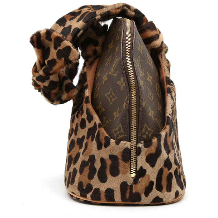 Borsa Louis Vuitton  Alma Editions Limitées in puledro e tela monogram marrone - Detail D7