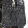 Goyard  Jouvence pouch  in black Goyard canvas  and black leather - Detail D4 thumbnail