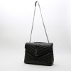 Borsa a tracolla Saint Laurent  Loulou in pelle trapuntata a zigzag nera - Detail D8 thumbnail