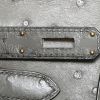 Hermès  Birkin 30 cm handbag  in grey ostrich leather - Detail D8 thumbnail