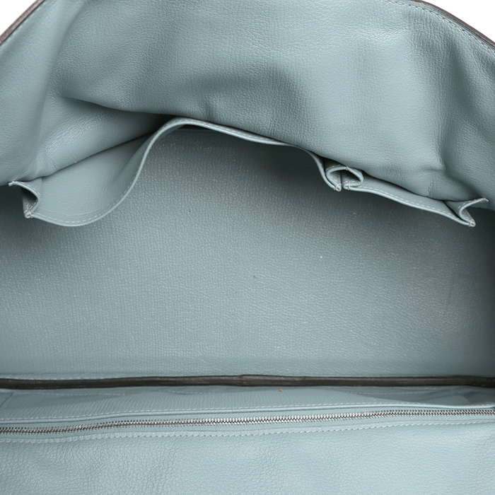 Borsa Hermès  Birkin Shoulder in pelle togo blu - Detail D3