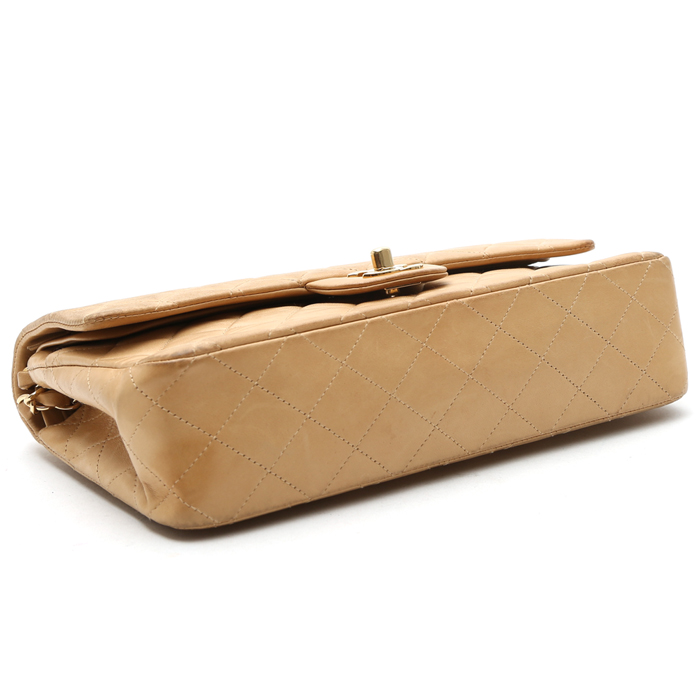 Borsa Chanel  Timeless in pelle trapuntata beige - Detail D5