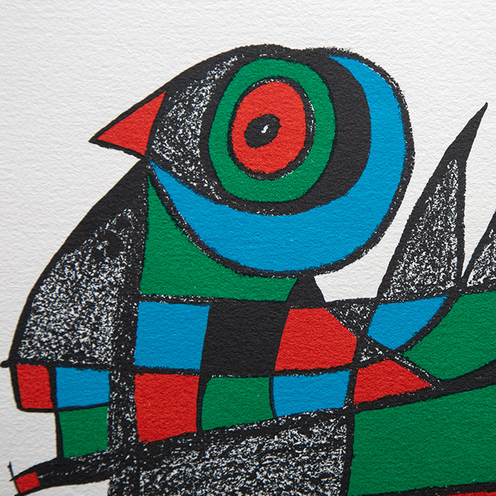 Joan Miró (1893-1983) Miro Sculptor - 1974, Lithograph in colors on paper - Detail D1