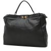 Fendi  Peekaboo medium model  handbag  in black leather - 00pp thumbnail