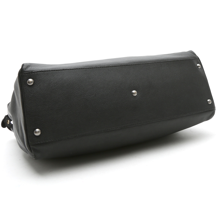 Borsa Fendi Peekaboo modello medio in pelle nera - Detail D5