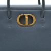 Dior  30 Montaigne handbag  in blue grained leather - Detail D1 thumbnail