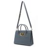 Dior  30 Montaigne handbag  in blue grained leather - Detail D2 thumbnail