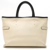 Chloé  Charlotte handbag  in beige and black leather - Detail D8 thumbnail