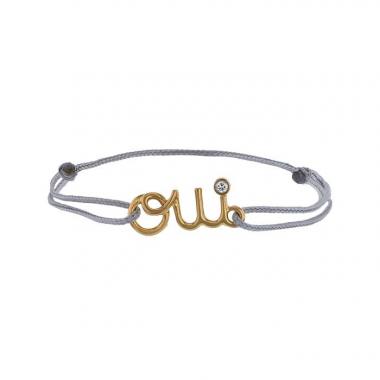 Brazalete Dior Oui de oro amarillo y diamante