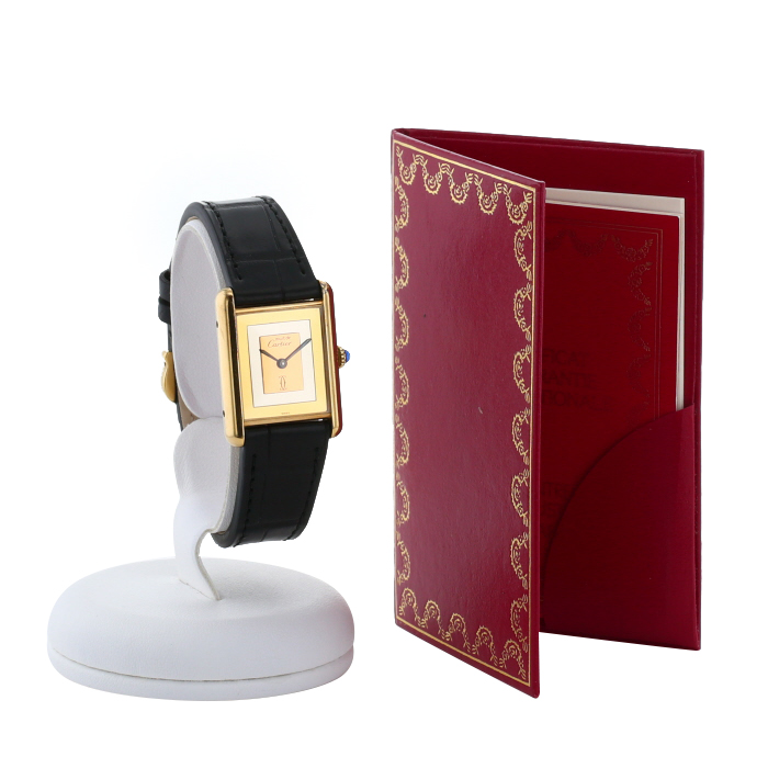 Montre Cartier Tank Must en vermeil Vers 1984 - Detail D2