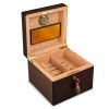 Hermès, Cigars humidor, in wood, golden trim, signed, from the 2000's - 00pp thumbnail