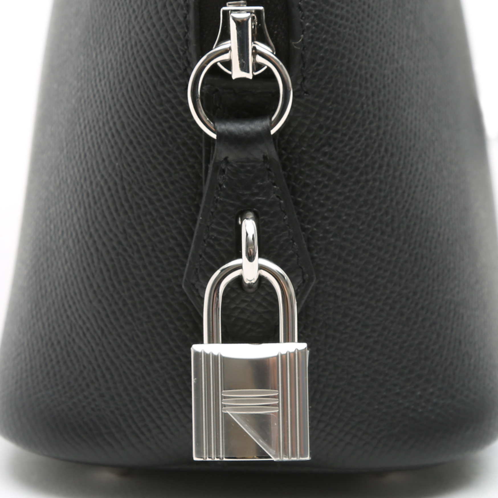 Borsa Hermès  Bolide 25 cm in pelle Epsom nera - Detail D1