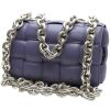 Bottega Veneta  Cassette shoulder bag  in purple braided leather - 00pp thumbnail