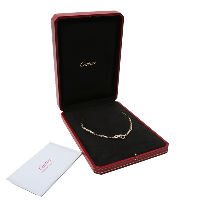 Collier Cartier Agrafe en or jaune et diamants - Detail D2