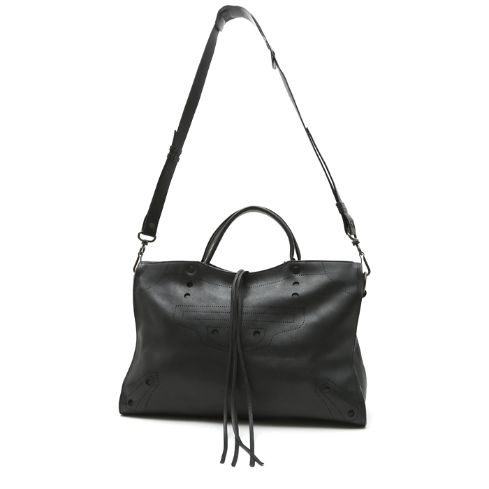 Borsa Balenciaga  Blackout city in pelle nera - Detail D2