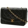 Chanel  Vintage Diana shoulder bag  in black quilted leather - 00pp thumbnail