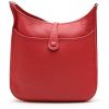 Hermès  Evelyne medium model  shoulder bag  in red togo leather - Detail D8 thumbnail