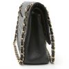 Chanel  Timeless Jumbo handbag  in black quilted grained leather - Detail D6 thumbnail