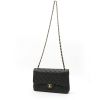 Chanel  Timeless Jumbo handbag  in black quilted grained leather - Detail D8 thumbnail