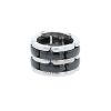 Flexible Chanel Ultra large model ring in white gold and ceramic - 00pp thumbnail