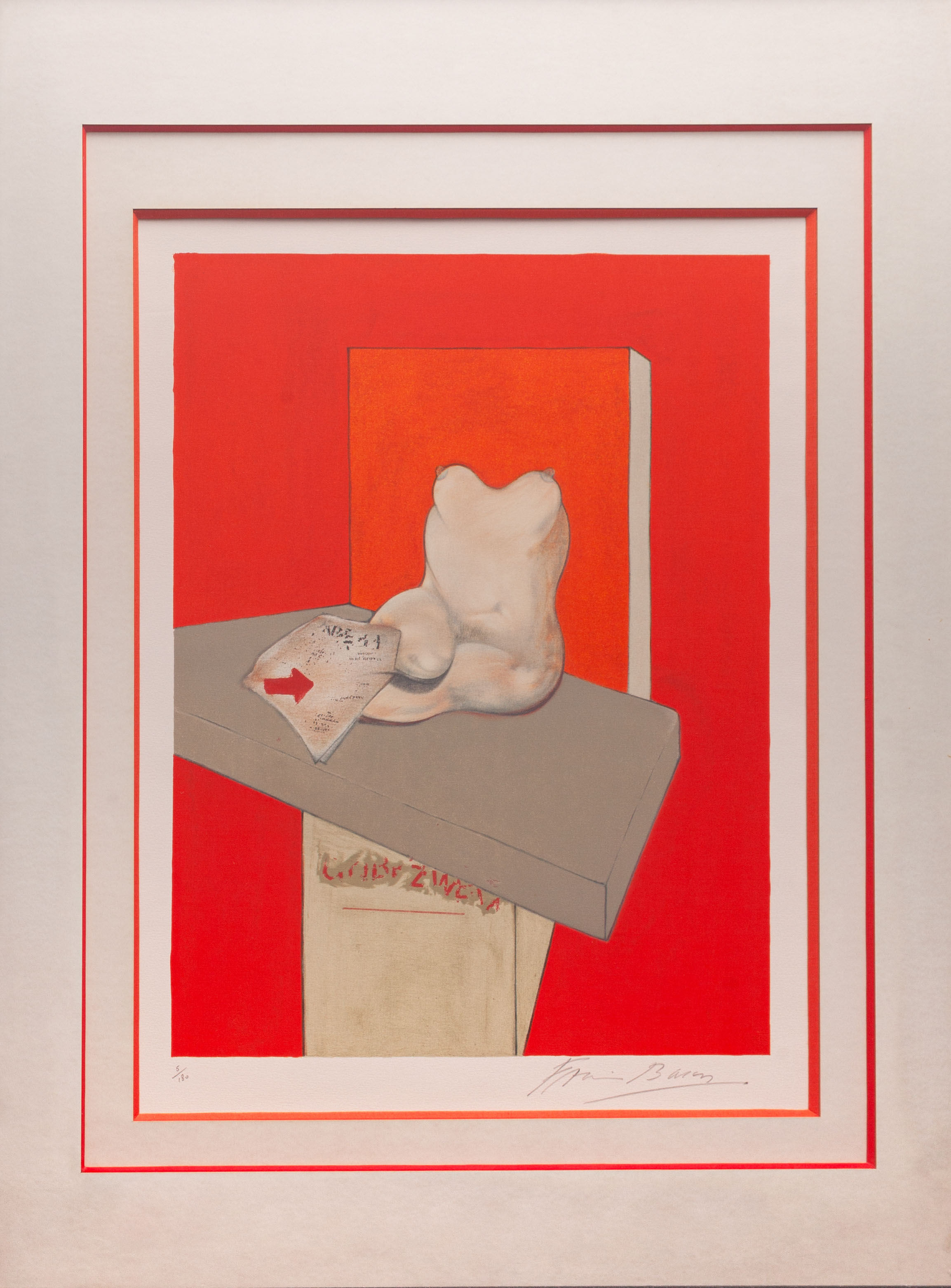 Francis Bacon (1909-1992), Étude du corps humain d'après Ingres - 1984 - Detail D5