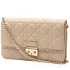 Dior  Promenade shoulder bag  in powder pink leather cannage - 00pp thumbnail