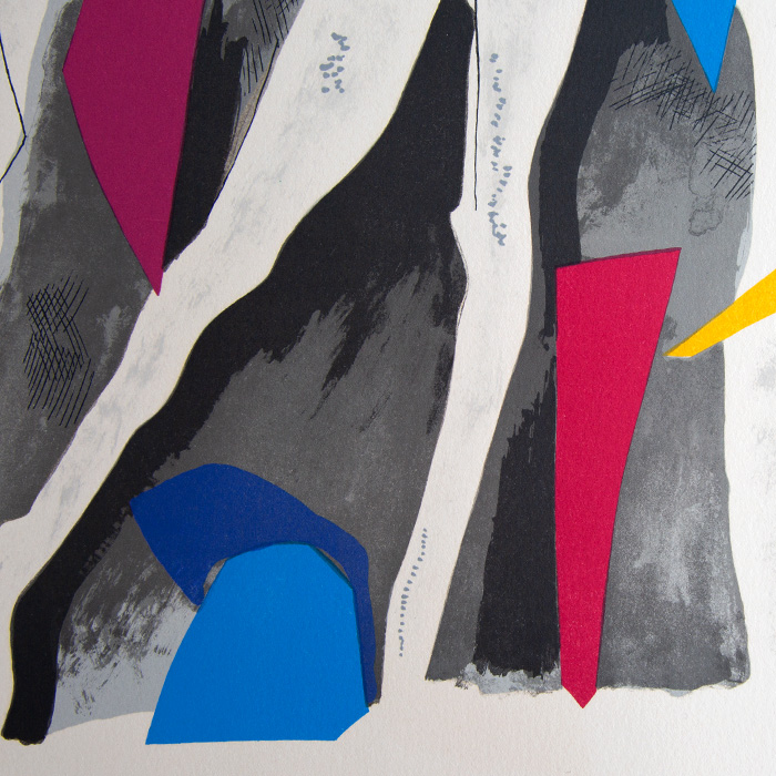 Marino Marini (1901-1980) Personnages du Sacre du Printemps VII - 1974 Color lithograph on Arches paper - Detail D1