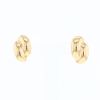 Vintage  earrings for non pierced ears in yellow gold - 360 thumbnail