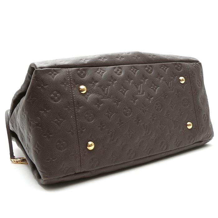 Louis Vuitton Artsy handbag in brown empreinte monogram leather - Detail D5
