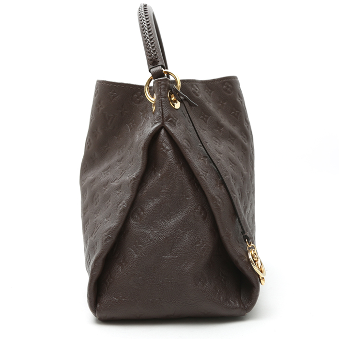 Louis Vuitton Artsy handbag in brown empreinte monogram leather - Detail D6