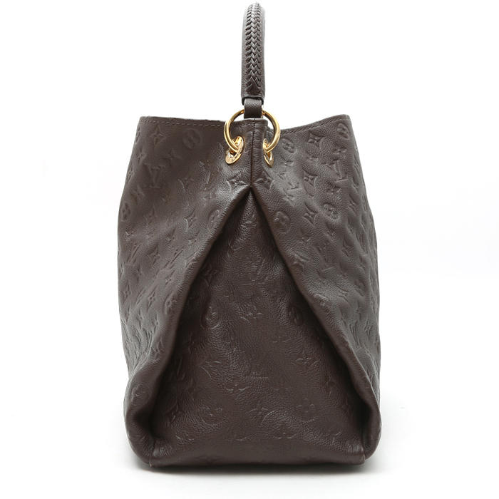Louis Vuitton Artsy handbag in brown empreinte monogram leather - Detail D7