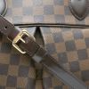 Bolso de mano Louis Vuitton  Trevi en lona a cuadros ébano y cuero marrón - Detail D1 thumbnail