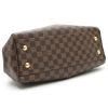 Louis Vuitton  Trevi handbag  in ebene damier canvas  and brown leather - Detail D5 thumbnail