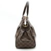 Louis Vuitton  Trevi handbag  in ebene damier canvas  and brown leather - Detail D6 thumbnail