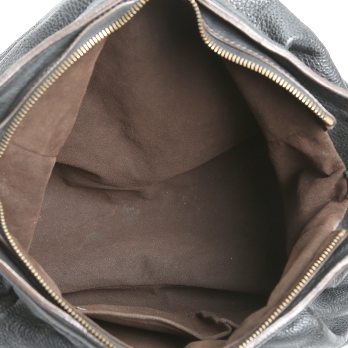 Sac bandoulière Louis Vuitton XS en cuir monogram marron - Detail D3