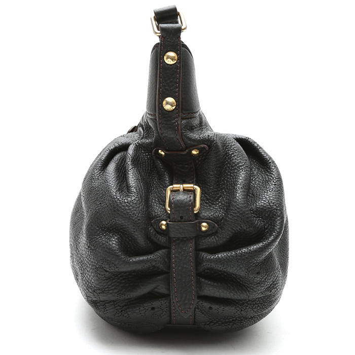 Sac bandoulière Louis Vuitton XS en cuir monogram marron - Detail D6