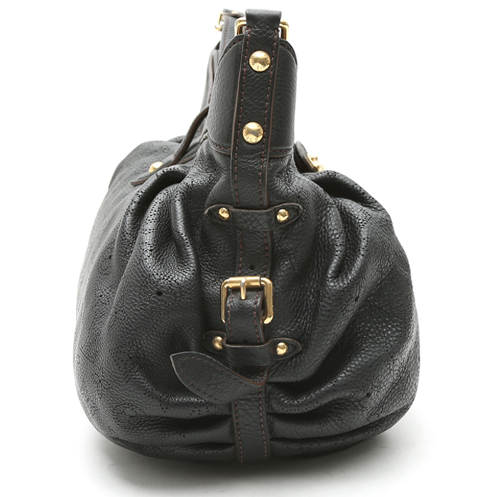 Sac bandoulière Louis Vuitton XS en cuir monogram marron - Detail D7