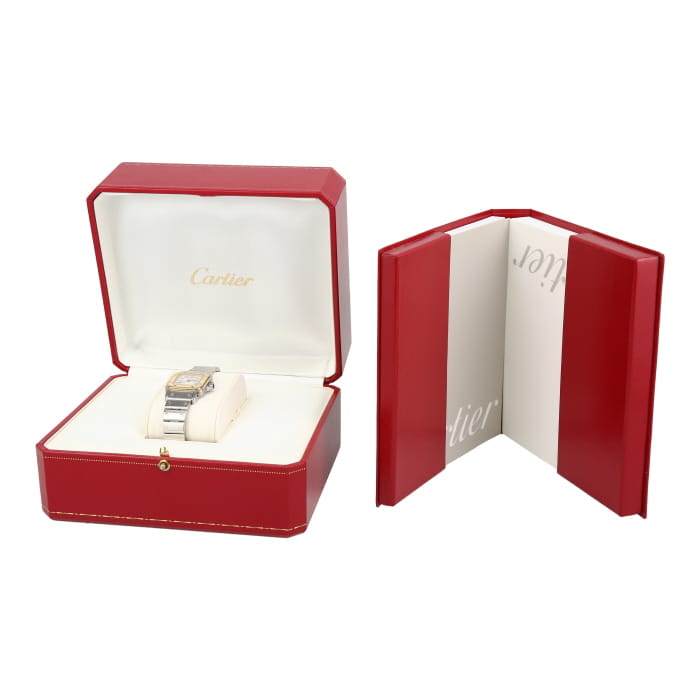 Montre Cartier Santos Galbée en or et acier Ref: Cartier - 1567  Vers 2000 - Detail D2