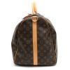 Borsa da viaggio Louis Vuitton  Keepall 60 in tela monogram marrone e pelle naturale - Detail D6 thumbnail