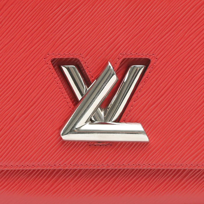 Bolso de mano Louis Vuitton  Twist en cuero rojo - Detail D1