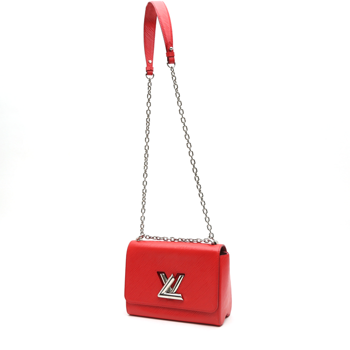 Louis Vuitton  Twist handbag  in red leather - Detail D9