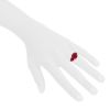 Bague Pomellato Rouge Passion en or rose 9 carats, rubis synthétique et saphir - Detail D1 thumbnail