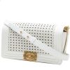 Chanel  Boy shoulder bag  in white quilted leather - 00pp thumbnail