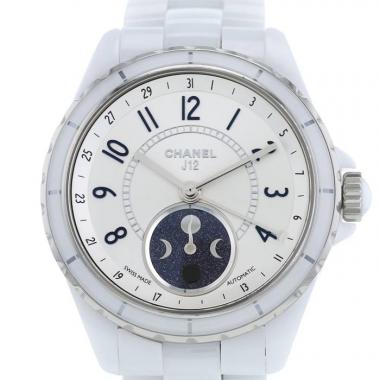 Reloj Chanel J12 Moonphase de cerámica blanca Ref: Chanel - 3404  Circa 2010